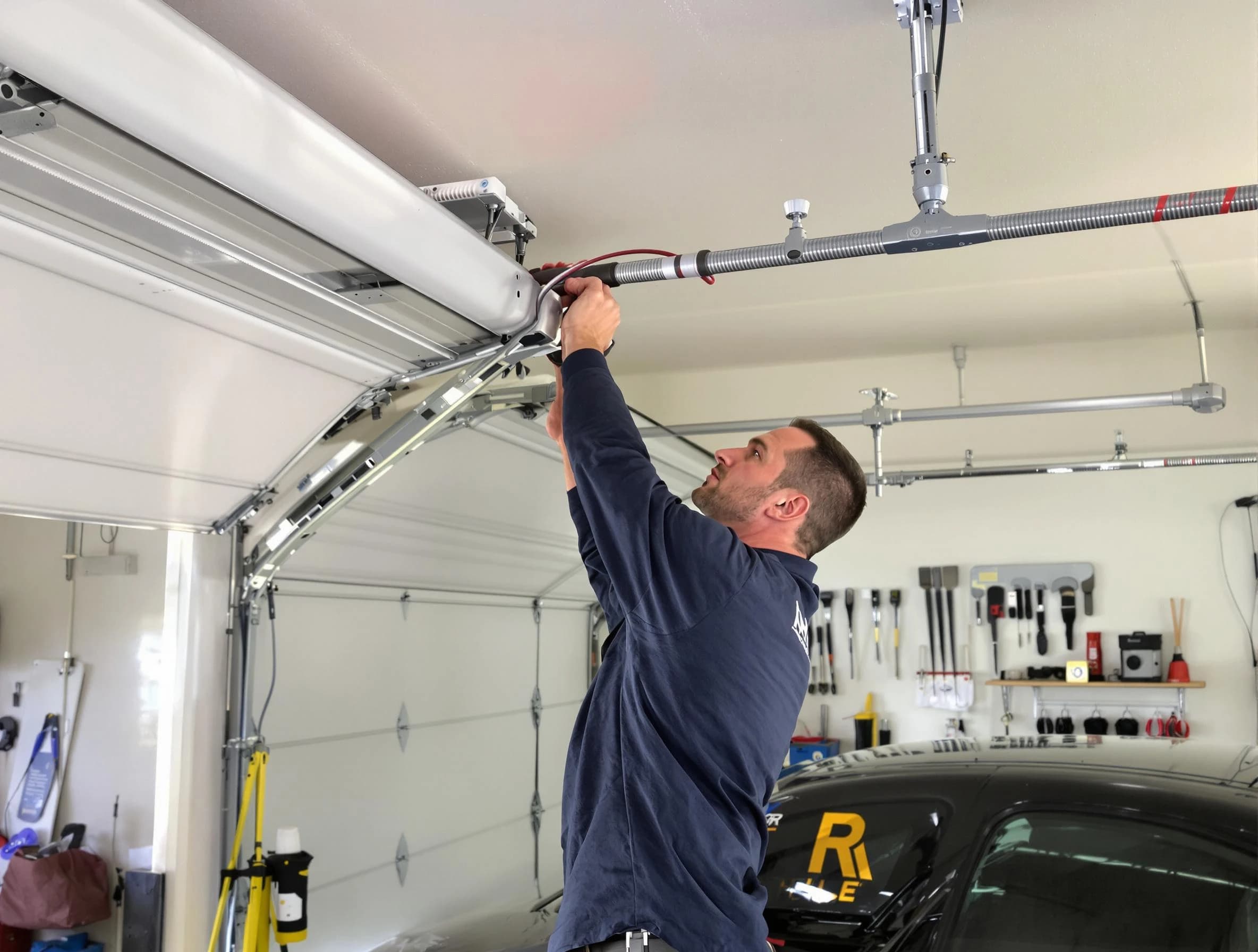 Lynn Garage Door Repair technician performing garage door cable repair in Lynn