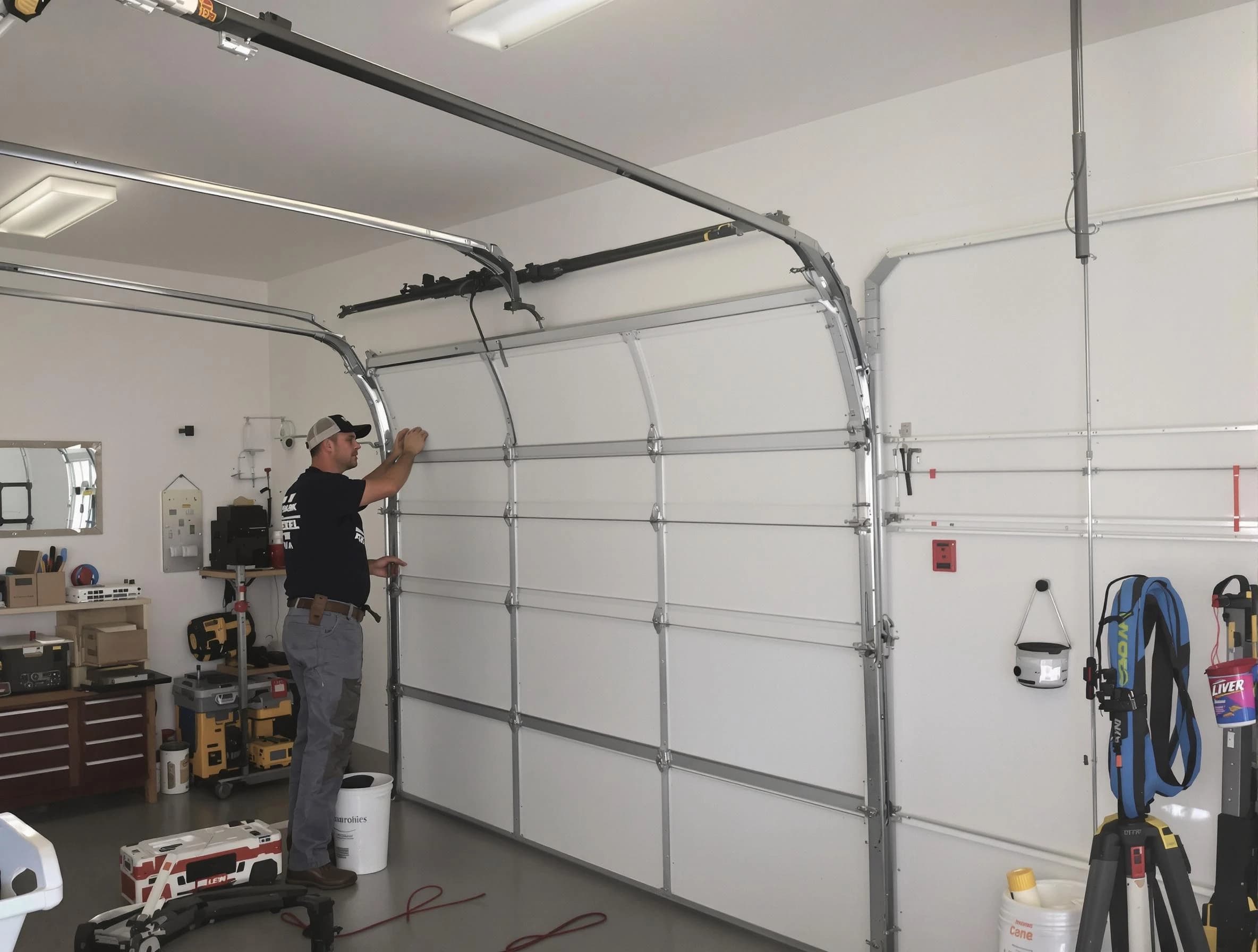 Lynn Garage Door Repair team installing new garage door in Lynn