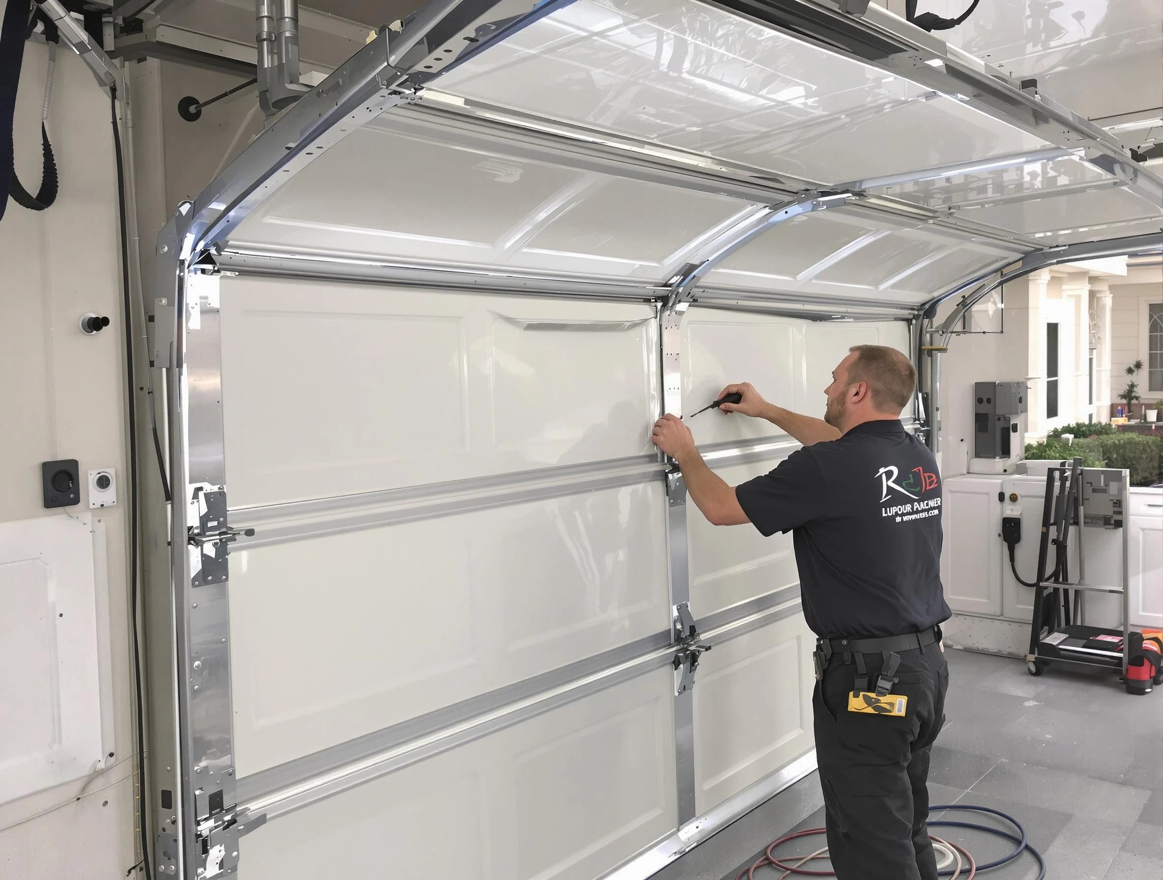 Lynn Garage Door Repair professional performing panel repair in Lynn