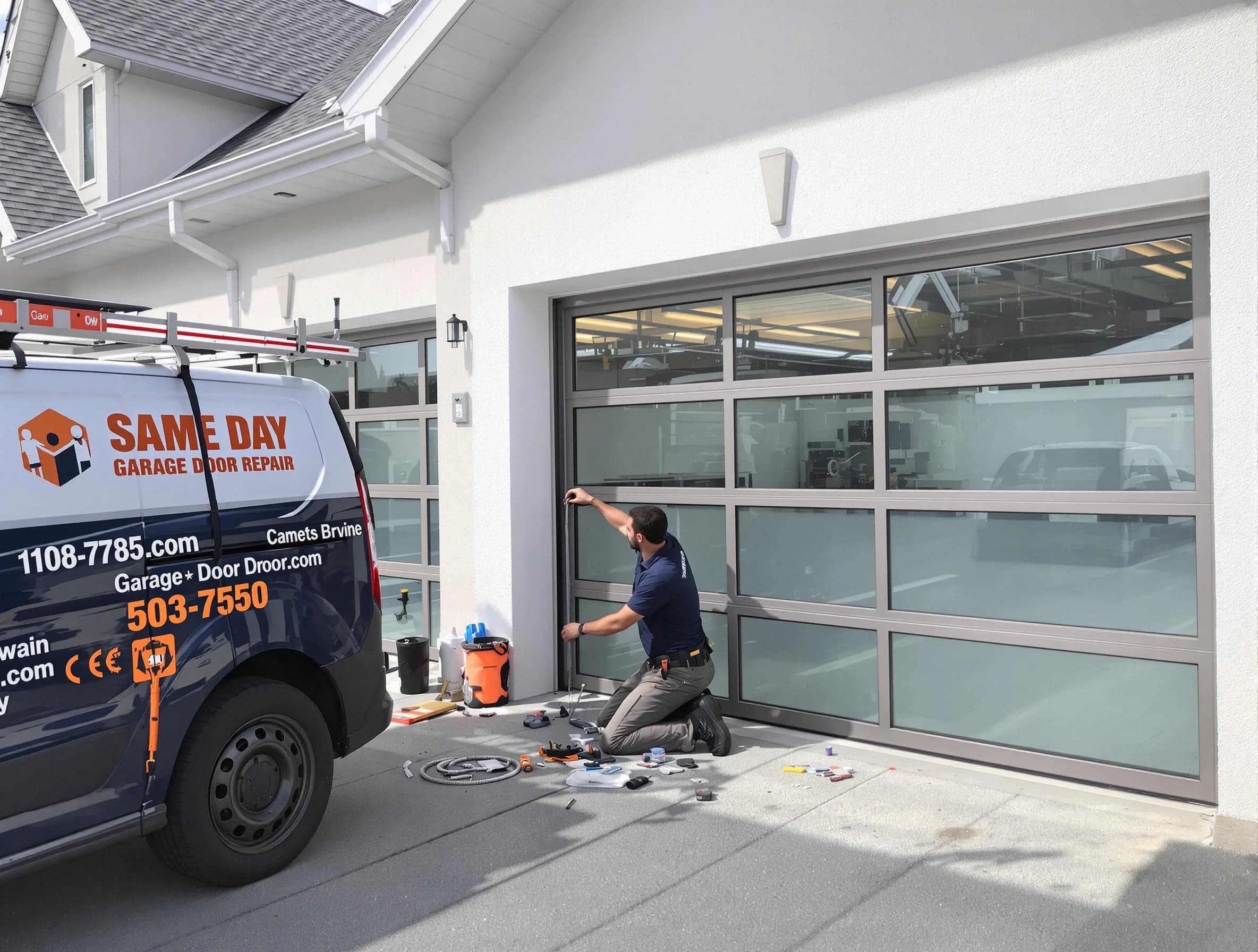 Same-day garage door repair service by Lynn Garage Door Repair in Lynn