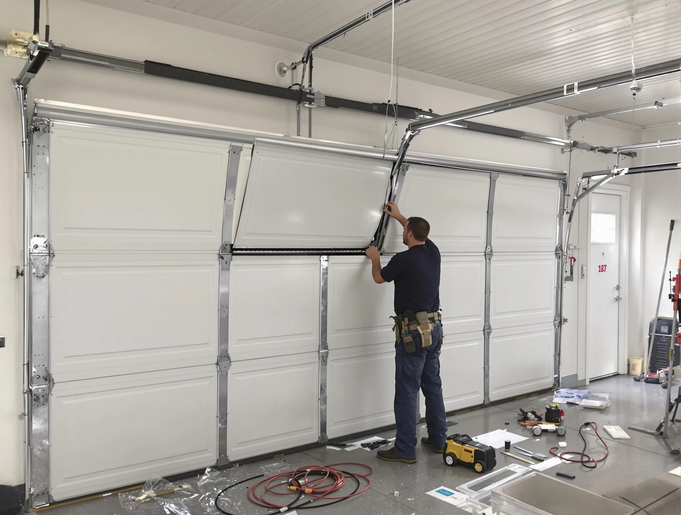 Garage Door Section Replacement in Lynn