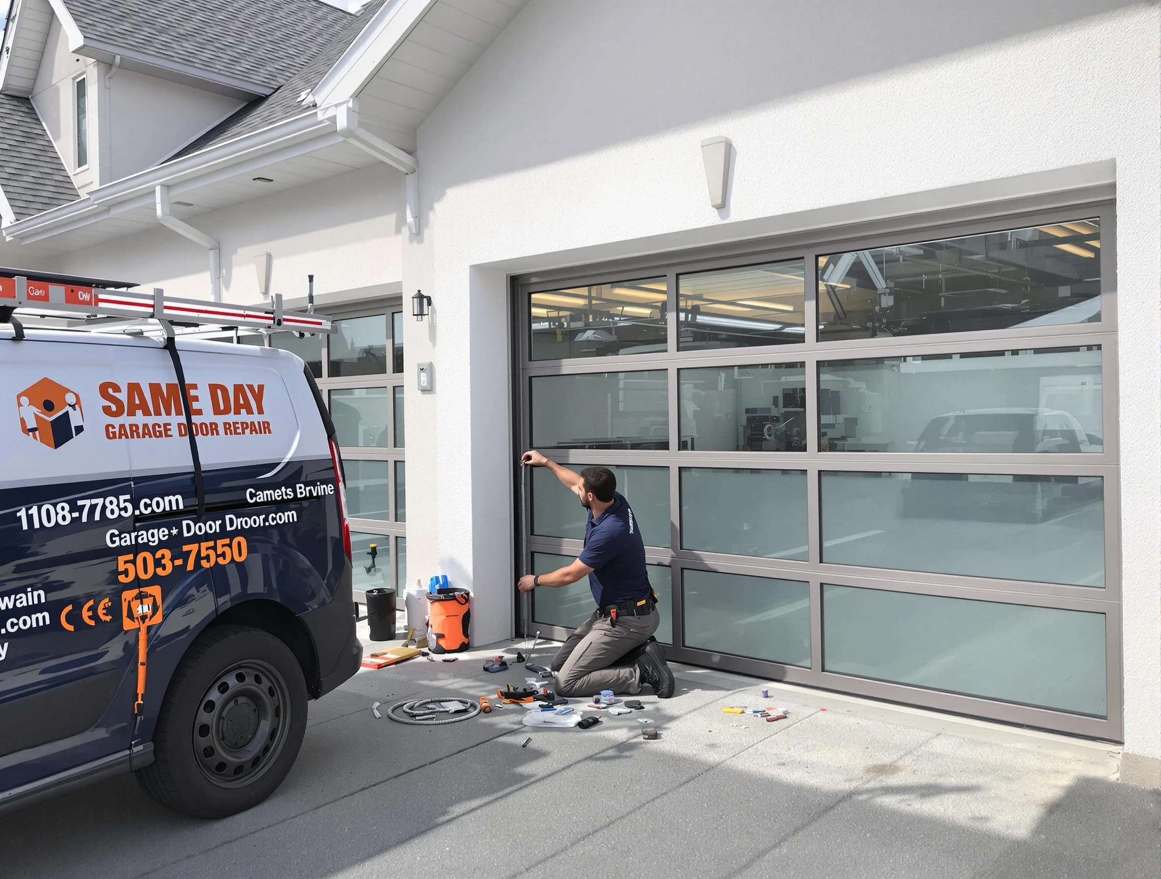 Same-day garage door repair service by Lynn Garage Door Repair in Lynn